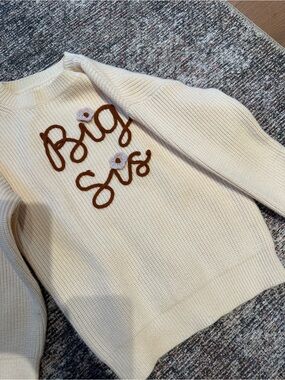 Girls Knit Sweater - Big Sis